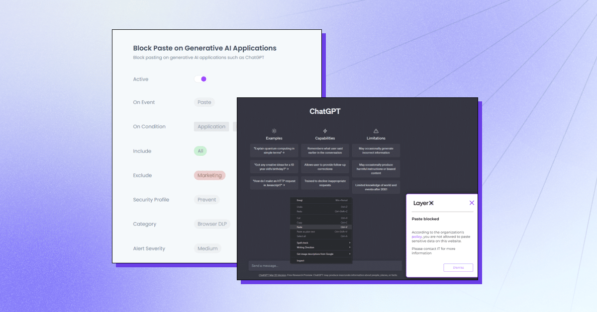 Protecting Your Company’s Data Crown Jewels: How to Solve ChatGPT Security Risks with LayerX Browser Security Platform