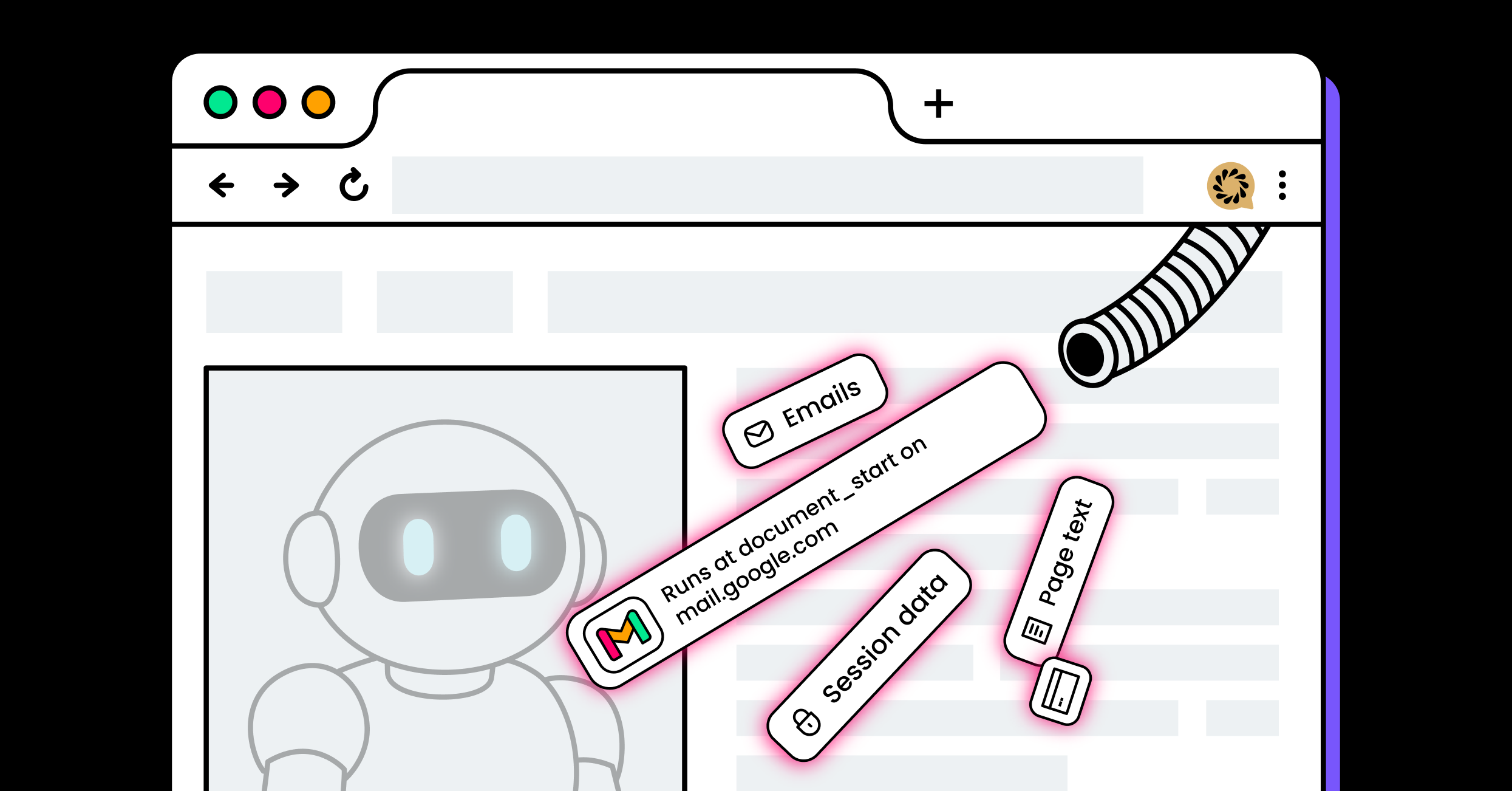 “AiFrame”: extensiones falsas de asistente de inteligencia artificial dirigidas a 260,000 usuarios de Chrome mediante iframes inyectados.